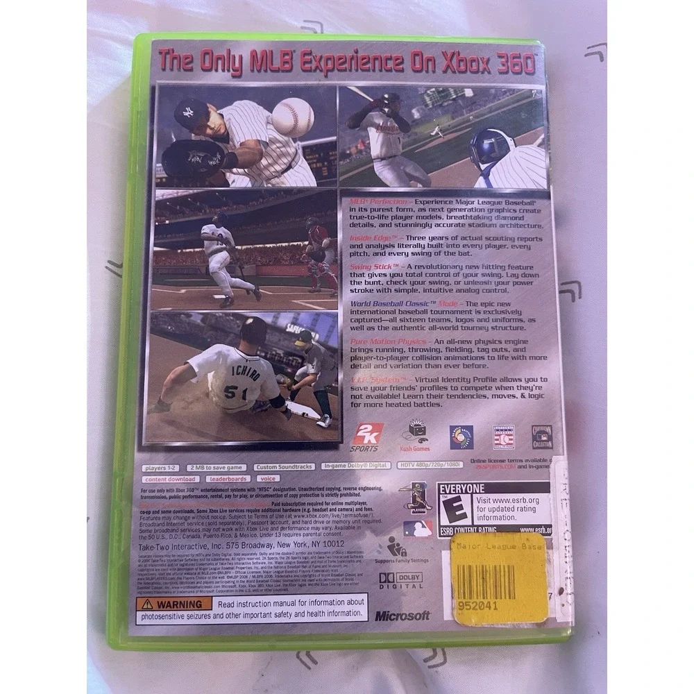 Major League Baseball 2K6 (Microsoft Xbox 360, 2006)‎